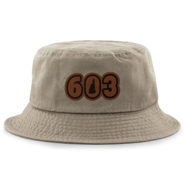 603 New Hampshire Leather Patch Bucket Hat Supply