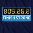 Finish Strong Marathon Time Clock T-Shirt Online now