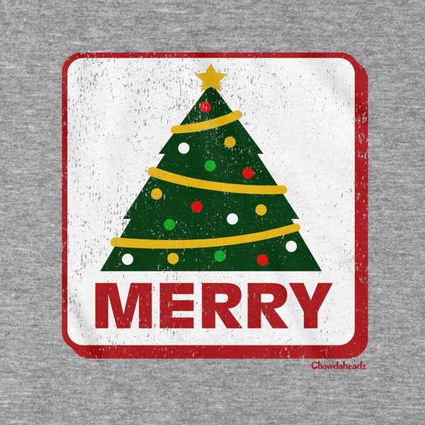 Merry Christmas Tree Sign Hoodie Fashion