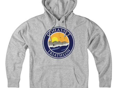 Cohasset Triathlon Logo Hoodie Hot on Sale