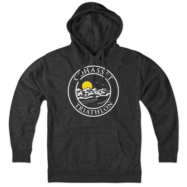 Cohasset Triathlon White Logo Hoodie on Sale