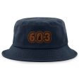 603 New Hampshire Leather Patch Bucket Hat Supply