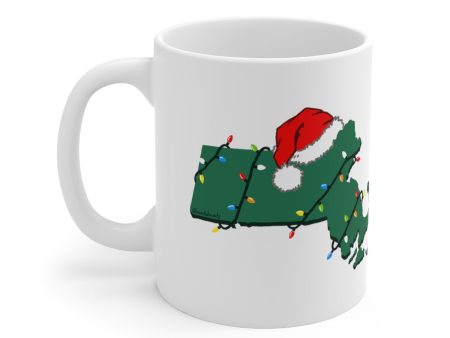 Santa Hat Massachusetts 11oz Coffee Mug Discount