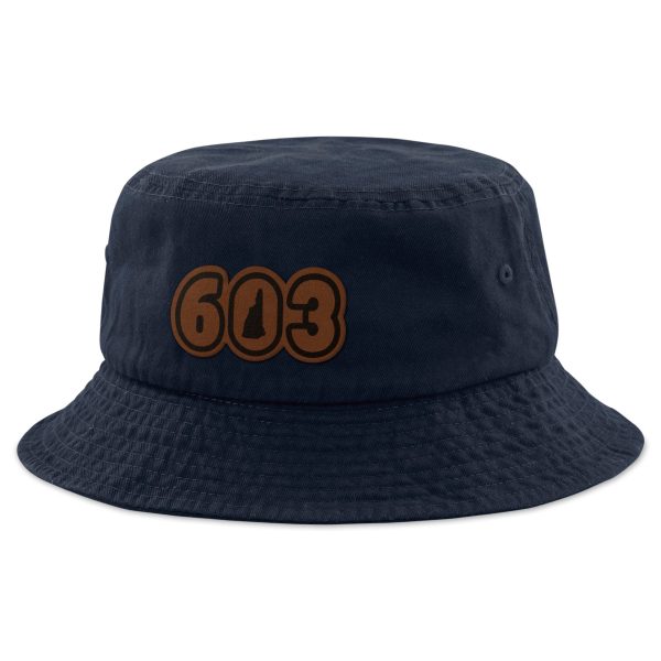 603 New Hampshire Leather Patch Bucket Hat Supply