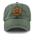 Fish Whisperaah  Wood Grain  Patch Washed Dad Hat Supply