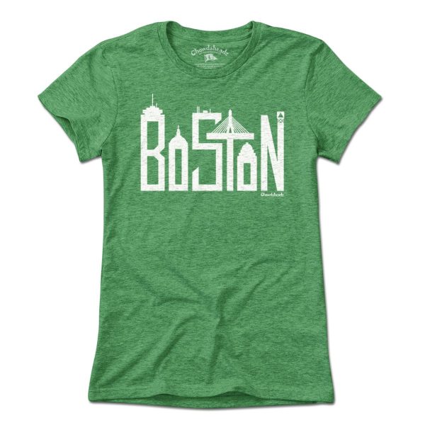 Boston Team Skyline Letters T-shirt Online Hot Sale