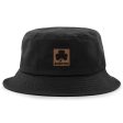 Boston Shamrock Leather Patch Bucket Hat Hot on Sale