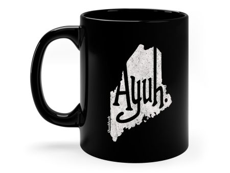 Ayuh Maine 11oz Black Mug Fashion