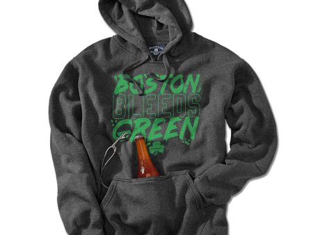 Boston Bleeds Green Tailgater Hoodie For Discount