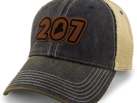 207 Maine Leather Patch Dirty Water Trucker For Sale