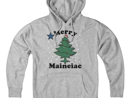 Merry Maineiac Christmas Tree Hoodie For Cheap