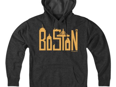 Boston Skyline Letters Hoodie Fashion