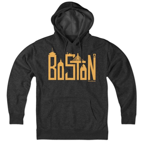 Boston Skyline Letters Hoodie Fashion