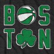 Boston Basketball Stacked T-Shirt Cheap