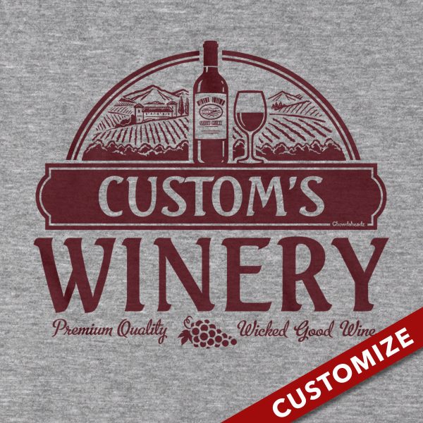 Custom Name s Winery T-Shirt on Sale