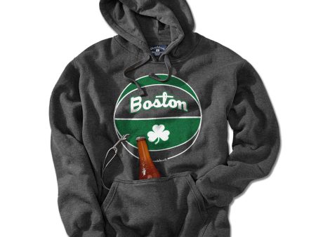 Boston Black And Green Basketball Tailgater Hoodie Discount