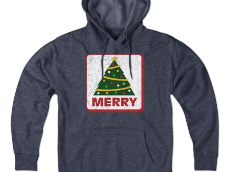 Merry Christmas Tree Sign Hoodie Fashion