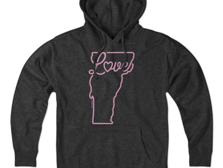 Love Vermont Script Hoodie Online Sale