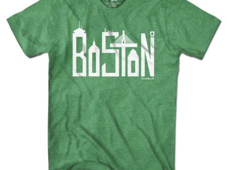 Boston Team Skyline Letters T-shirt Online Hot Sale