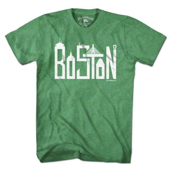 Boston Team Skyline Letters T-shirt Online Hot Sale