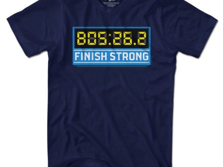 Finish Strong Marathon Time Clock T-Shirt Online now