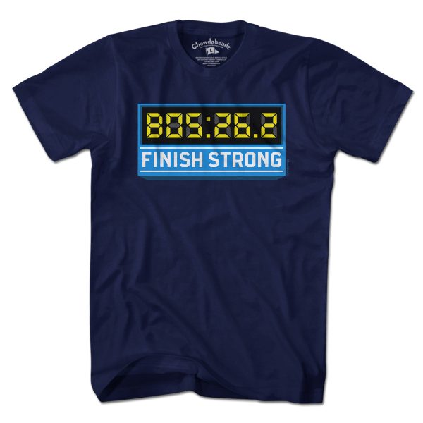 Finish Strong Marathon Time Clock T-Shirt Online now