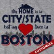 Custom My Heart Lives in Boston T-Shirt For Discount