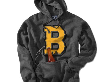 Black & Gold Big Block B Tailgater Hoodie Fashion