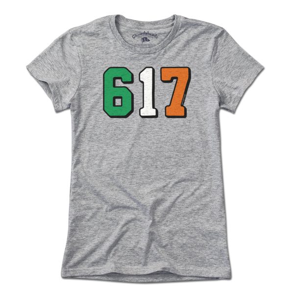 Boston 617 Irish Flag T-Shirt For Discount