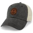 Lake Winnipesaukee Leather Patch Relaxed Trucker Fashion