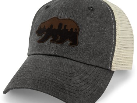 Boston Bear Skyline Leather Patch Relaxed Trucker Discount