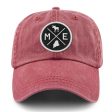 Maine Circle Emblem Washed Dad Hat For Sale