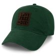 Live Free or Die Leather Patch Dad Hat For Cheap