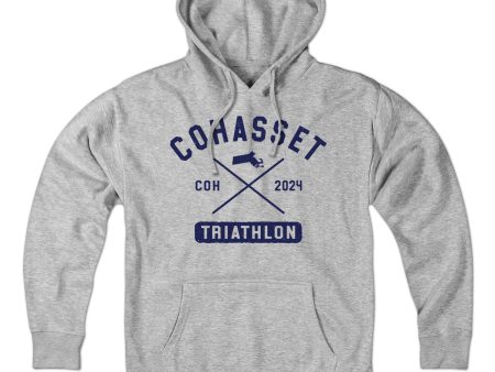 Cohasset Triathlon Arch Cross Hoodie Hot on Sale