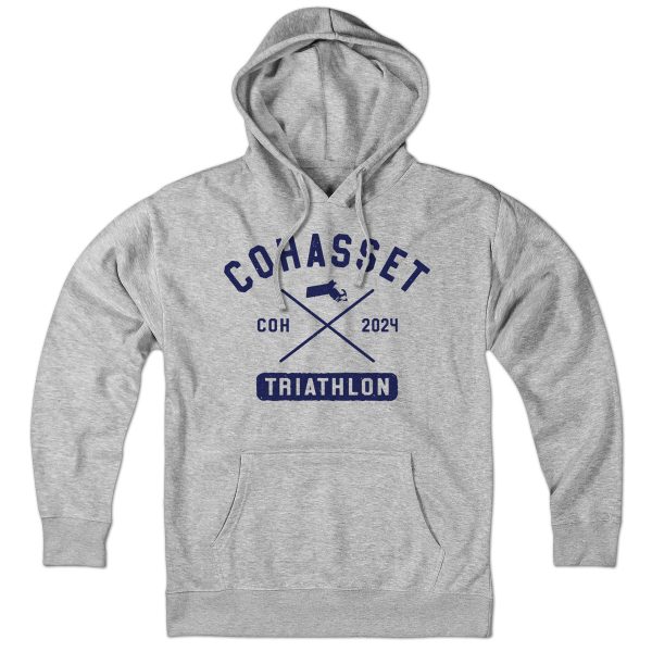 Cohasset Triathlon Arch Cross Hoodie Hot on Sale