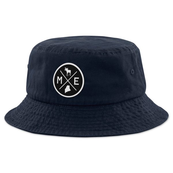 Maine Circle Emblem Bucket Hat Sale