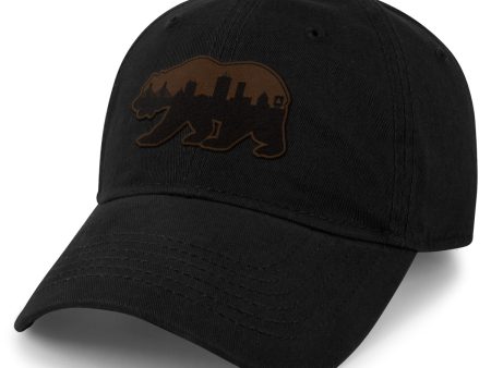 Boston Bear Skyline Leather Patch Dad Hat Online Sale