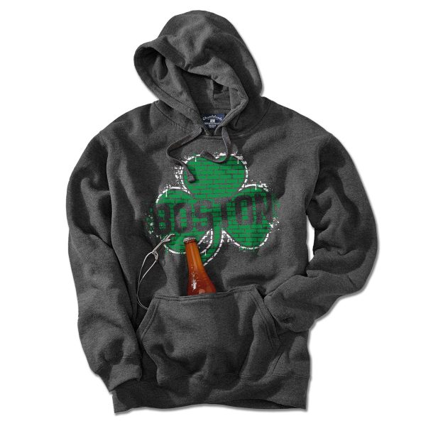 Boston Shamrock Graffiti Tailgater Hoodie Online Hot Sale