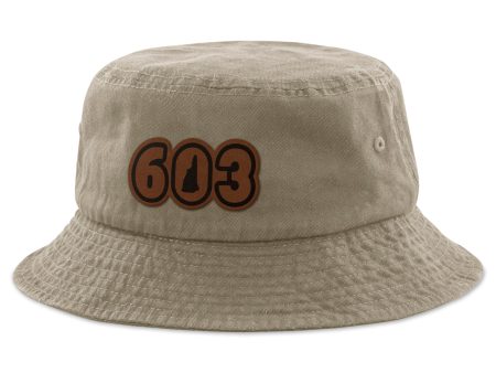 603 New Hampshire Leather Patch Bucket Hat Supply