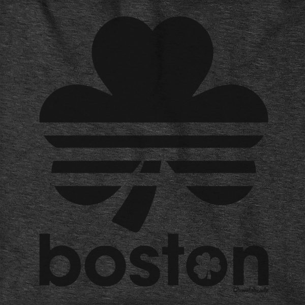 Boston Shamrock Blackout Tailgater Hoodie For Cheap