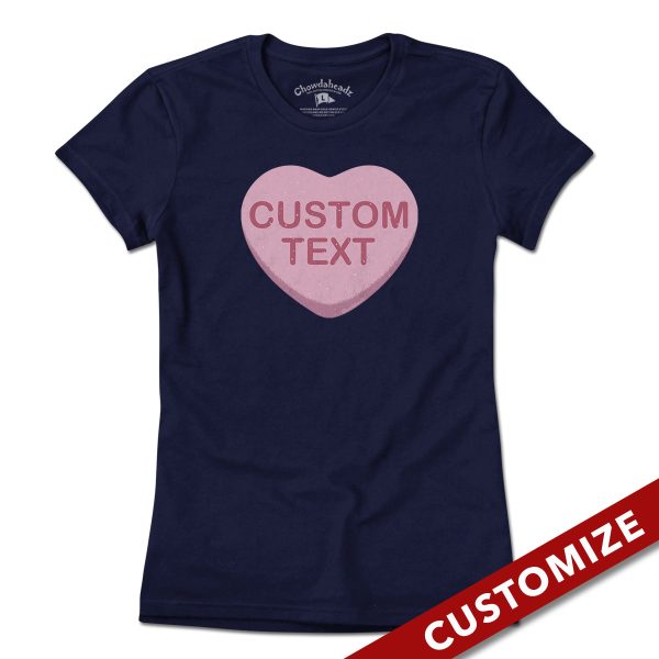 Custom Candy Heart T-Shirt Supply