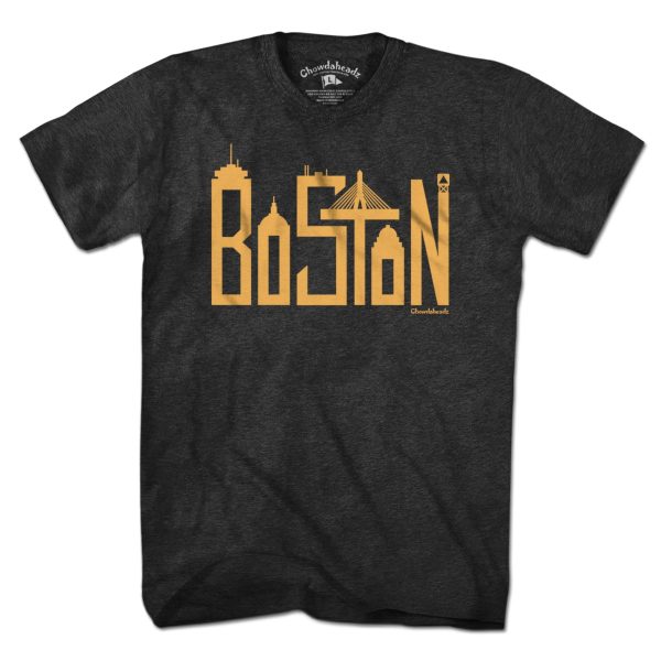 Boston Team Skyline Letters T-shirt Online Hot Sale