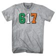 Boston 617 Irish Flag T-Shirt For Discount