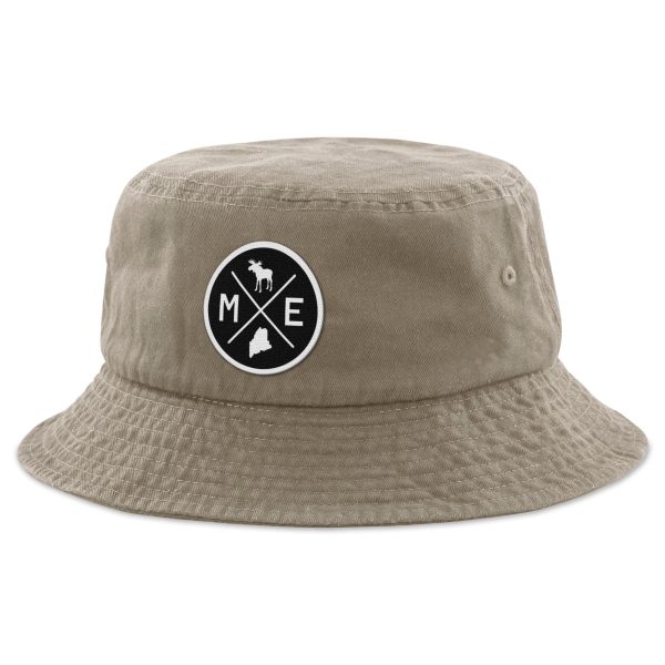 Maine Circle Emblem Bucket Hat Sale