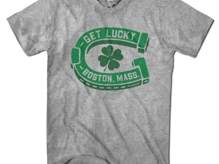 Get Lucky Boston Shamrock T-Shirt on Sale