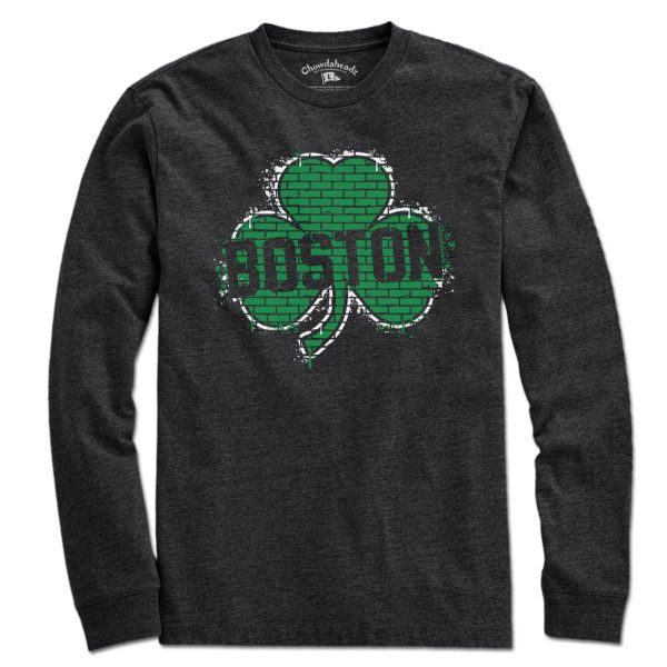 Boston Shamrock Graffiti T-Shirt Cheap