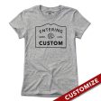 Entering  Custom  City or Town Sign T-Shirt Cheap