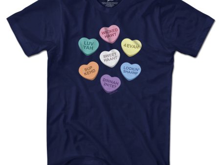 Boston Accent Candy Hearts T-Shirt Online Sale