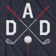 DAD Cross Clubs Golf T-Shirt Online now