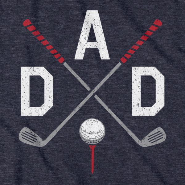 DAD Cross Clubs Golf T-Shirt Online now